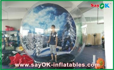 توپ برف بادکنک / شفاف Inflatable Chrismas Snow Globe Bubble Dia 5M