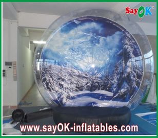توپ برف بادکنک / شفاف Inflatable Chrismas Snow Globe Bubble Dia 5M