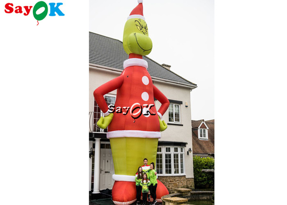 مدل شخصیت کارتونی بادی 8.5 متری Blow Up Grinch دکوراسیون کریسمس در فضای باز