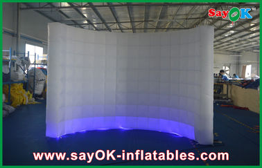 غرفه عکس LED بادی 12 رنگ ساختمان بادی 210D پارچه پلی استر تجارت استفاده