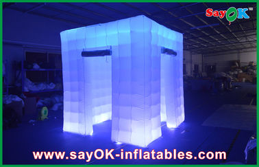 تزیینات مهمانی بادی 2.4x2.4x2.5m غرفه عکس بادی بزرگ LED غرفه بادی عروسی