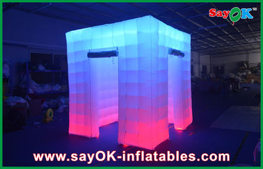 تزیینات مهمانی بادی 2.4x2.4x2.5m غرفه عکس بادی بزرگ LED غرفه بادی عروسی