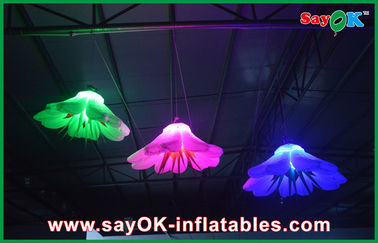 بنفش / سبز GIANT دکوراسیون نورپردازی بادی led Flood Lighting Inflatable