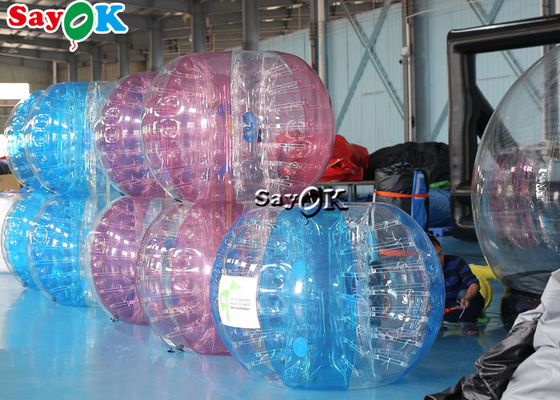 پارک تفریحی 1.0mm TPU بادی بازی های ورزشی توپ فوتبال حباب