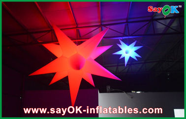 تزئینات نورپردازی بادی های سفارشی ستاره های بادی قابل انعطاف برای نوار باشگاه