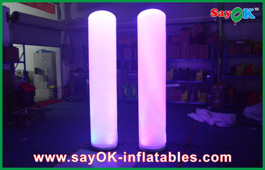 ستون لوله نورپردازی تبلیغاتی Inflatable تبلیغاتی قابل انعطاف ستون 2m ارتفاع