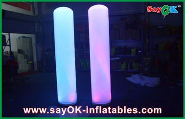 ستون لوله نورپردازی تبلیغاتی Inflatable تبلیغاتی قابل انعطاف ستون 2m ارتفاع