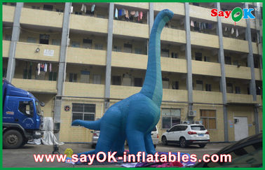 دایناسور بادکنک کریسمس 10 متری آبی بزرگ بادکنک دایناسور PVC ضد آب منفجر شخصیت های کارتون اژدها