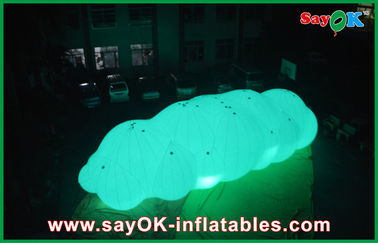 دکوراسیون LED بزرگ Inflatable Helium ابر بالون 0.18mm مواد PVC برای تبلیغات
