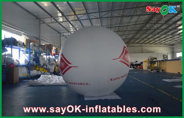 سفید 0.18mmPVC تورم غول پیکر تجاری هلیم Ballon تبلیغاتی در فضای باز