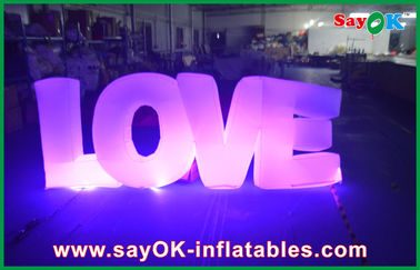 Valentine Inflatable Led Love Love Indoor عروسی بافندگی تزئینی