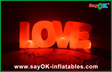 تزئینات نور درختی Inflatables Love Outdoor Decor پارچه نایلون