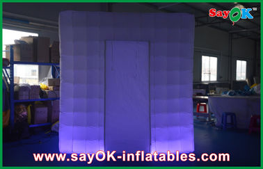 آگهی اجاره غرفه عکس بادی Inflatable Blow Up Photo Booth Led Cube 210d Oxford Cloth