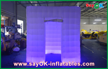 آگهی اجاره غرفه عکس بادی Inflatable Blow Up Photo Booth Led Cube 210d Oxford Cloth