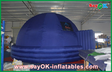 اتاق نشیمن دیجیتال 7 متری بادی Planetarium Inflatable آبی آموزشی چادر گنبد تورم