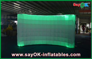 Inflatable Photo Studio 12 Led Air Light دیواری بادی کنترل از راه دور چاپ دیجیتال 3x1.5x2 M