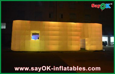 کلوپ شبانه بادی OEM Led Cube چادر بادی غول پیکر برای نمایشگاه ها، 14 x 14 متر