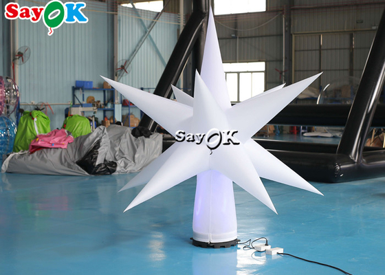 ستاره LED بادی آویزان پی وی سی 0.25 میلی متری برای دکوراسیون مهمانی