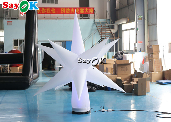 ستاره LED بادی آویزان پی وی سی 0.25 میلی متری برای دکوراسیون مهمانی