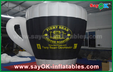 پارچه آکسفورد Outdoor Giant Inflatable Cup Model با چاپ برای تبلیغات