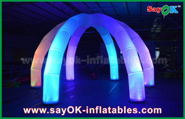 طاق برای عروسی DIA 5 متری LED طاق بادی کمانی با پارچه نایلونی چند رنگ
