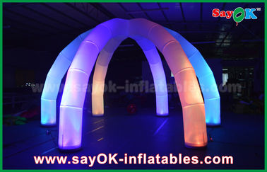 طاق برای عروسی DIA 5 متری LED طاق بادی کمانی با پارچه نایلونی چند رنگ