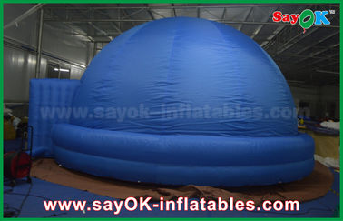 لوگو چاپ آبی سیاره Inflatable Planetarium چادر گنبد برای مدرسه 4m - 15m