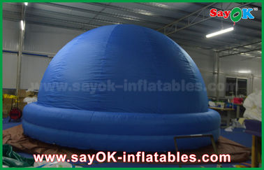 لوگو چاپ آبی سیاره Inflatable Planetarium چادر گنبد برای مدرسه 4m - 15m