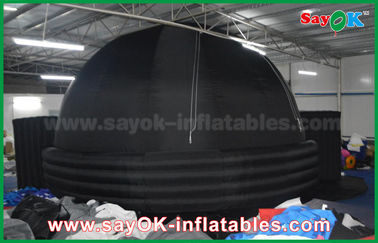 2 درها Inflatable Mobile Planetarium Dome Projection Tent برای آموزش فیلم