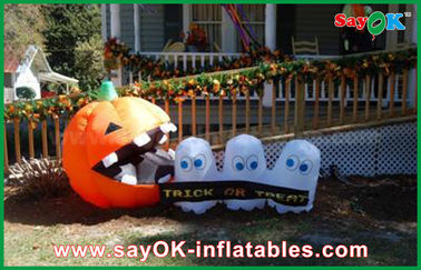 خنده دار تزئین هالووین Inflatable سفارشی Multicolor با نور چراغ
