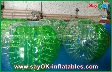 بازی ورزشی بادی بازی مواد TPU سبز بادی بازی های ورزشی حباب انسانی توپ فوتبال فوتبال