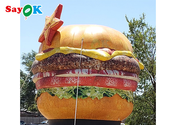 دکوراسیون فروشگاهی مدل همبرگر بادی 10 فوت مقاوم در برابر اشعه ماوراء بنفش