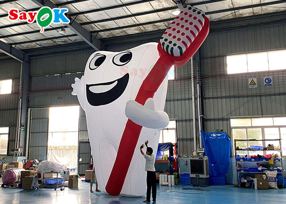 رنگ سفید 6 متری شخصیت های کارتونی غول پیکر دندان های تبلیغاتی مدل غول پیکر