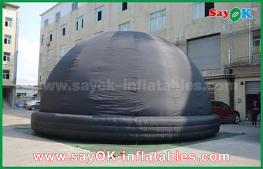 Black Blow Up Inflatable Mobile Planetarium اتاق چادر طرح گنبد با دمنده هوا