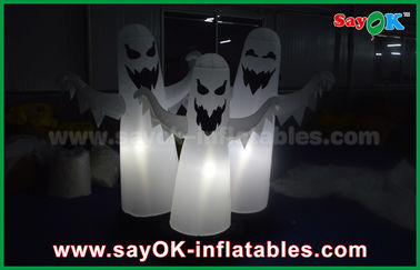 1.5 میلیون پارچه OXFORD هالووین 3 Ghost Inflatable Lighting Decoration ضد آب