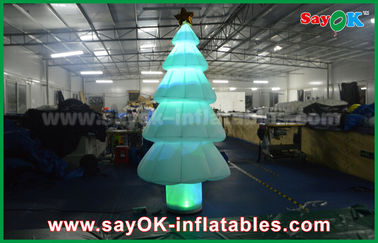 دکوراسیون نور با تورم 3 متر چراغ روشنایی درخت کریسمس با مواد نایلون