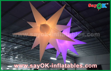 نایلون تبلیغاتی LED ستاره بالن تزئینات بادوام در فضای باز با استفاده از دمنده CE / UL