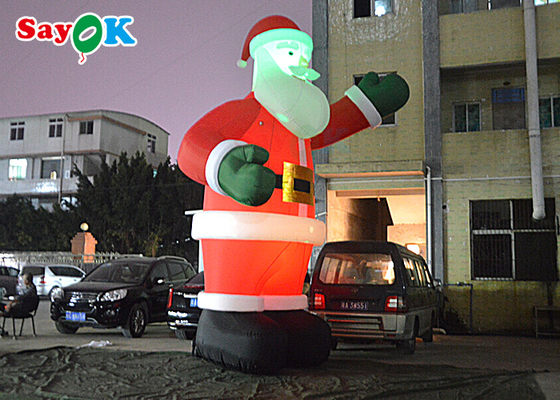 تزئینات حیاط بادی کریسمس 5 متری بابا نوئل برای جشن تعطیلات