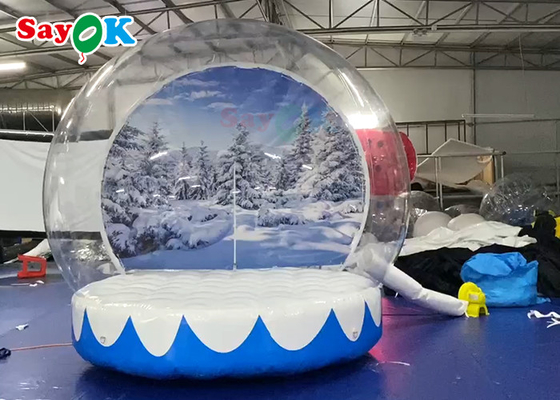 غرفه عکس حیاط بادی پی وی سی 0.6 میلی متری پس زمینه کریسمس دیوار Human Snow Globe