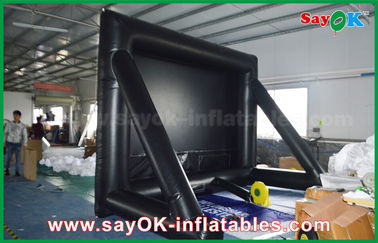 صفحه نمایش بادی پروجکشن در فضای باز 7mLx4mH صفحه نمایش فیلم بادی مواد PVC با قاب برای پروجکشن