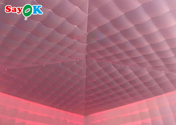 چادر بزرگ بادکنکی غول پیکر موبایل 8x8x4m چادر بادکنکی در فضای باز با چراغ های LED ضد آب