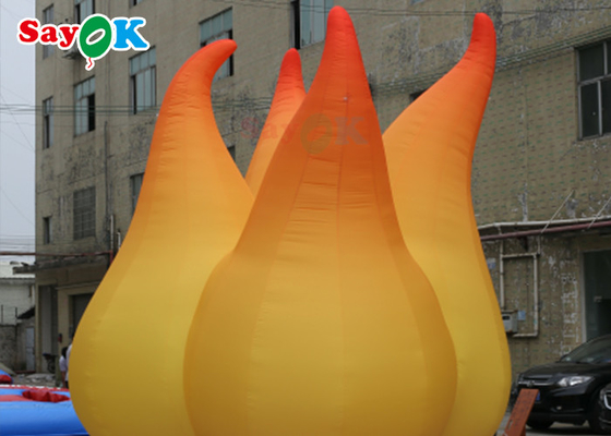 دکوراسیون رویداد مدل شعله 5 متری با نور LED بادکنک های تبلیغاتی بادکنک