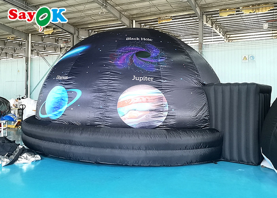چادر گنبدی مشکی پروجکشن سیاره ای بادی 6 متری برای نمایش علم