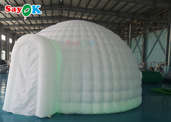 گنبد خانه چادر حبابی بادی کمپینگ در فضای باز سفید 6x5x3.2mH