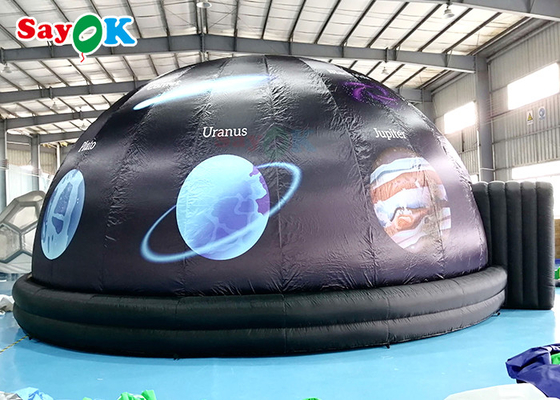 چادر گنبدی مشکی پروجکشن سیاره ای بادی با قطر 5 متر برای علم دیسپالی