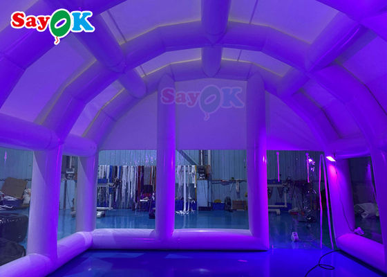 چادر خانه بادکنک 0.55Mm Pvc چادر بادکنک هوا پاک گنبد ضد هوا برای پوشش استخر شنا