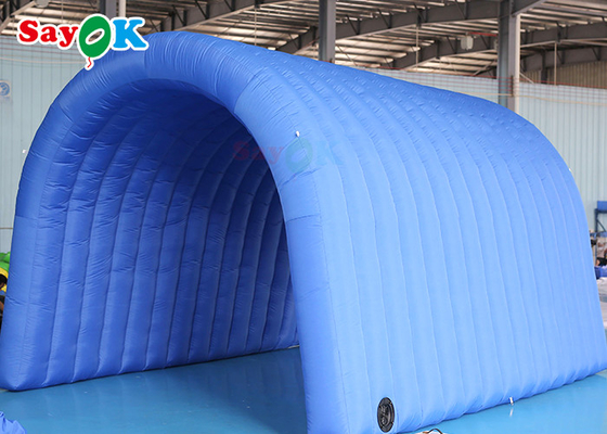 تونل بادی سفارشی آبی ناوی 5x5x3mH ورودی فوتبال بادی