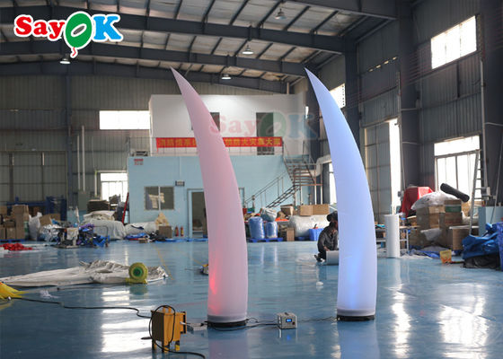 تزئینات نورپردازی بادی ROHS مخروط هلالی 3 متری