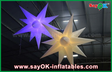 1.5 مگا پیکربندی DIA Hang up Balling Star Ball Inflatable با تغییر رنگ نور LED