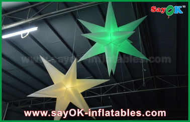 1.5 مگا پیکربندی DIA Hang up Balling Star Ball Inflatable با تغییر رنگ نور LED